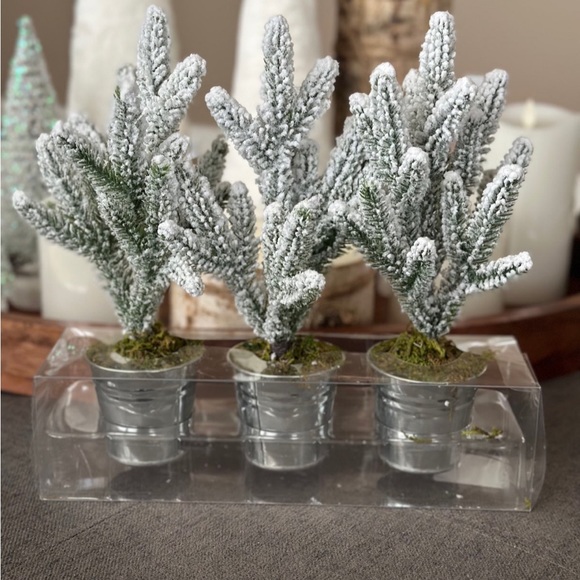 Wondershop | Other | Target Wondershop 3 Pc Flocked Mini Tree Set In ...